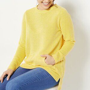Modern Soul Novelty Knit Angled Pocket Sweatshirt  13257